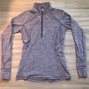 Heathered purple lululemon half zip